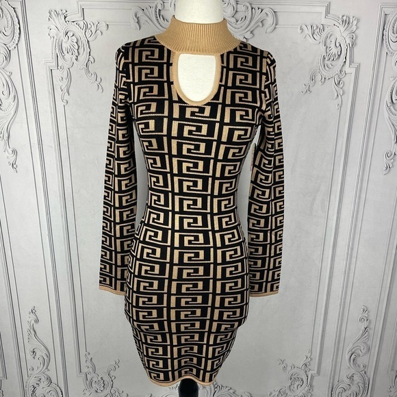 The Knit Monogram Bodycon Sweater Dress - Picture 3 of 6